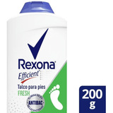 Polvo Talco Pédico Efficient Fresh Antibacterial Rexona 200g
