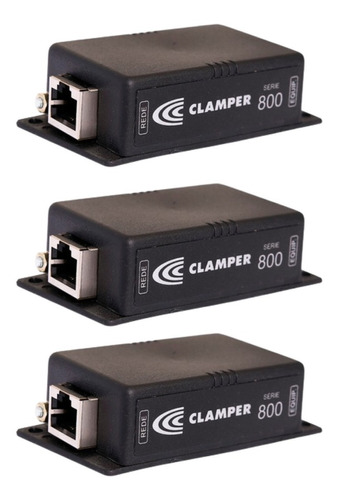 Kit 3x Dps Clamper Série S800 Ethernet Cat5e 1 Gbps