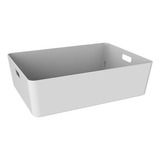 Caja Plastica Organizadora 10,7 Lts Contemporary Dea Home Mm Color Blanco