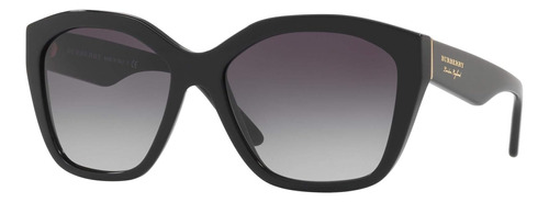 Burberry Be G Gafas De Sol Irregulares De Plástico Negro Len