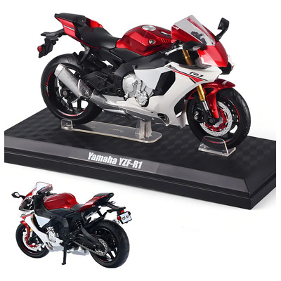 1:12 Con Base, Llavero, Casco Moto Yzf R1 Miniatura Color