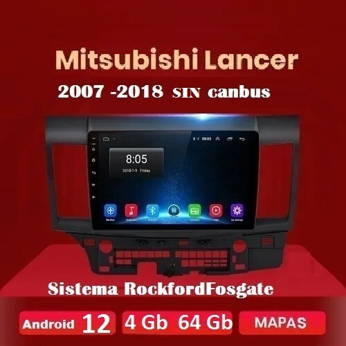 Estéreo Mitsubishi Lancer 10 Pulgadas Android Wifi Usb 64 Gb
