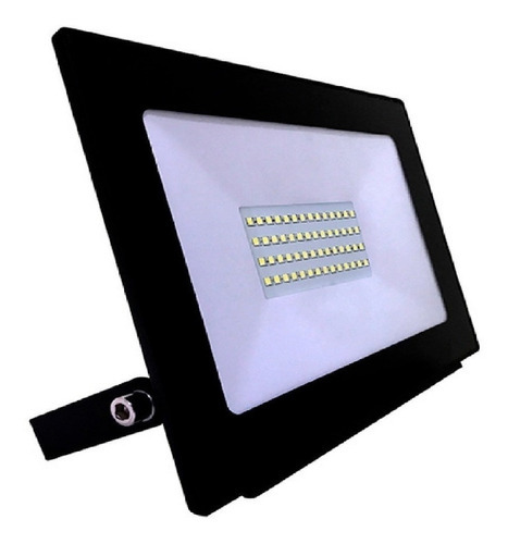 Reflector Led 100w Exterior Frio Apto Intemperie Trefi Color De La Carcasa Negro Color De La Luz Blanco Frío