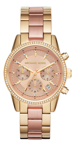 Michael Kors Reloj Ritz Dorado Para Mujer Mk6475