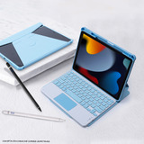 Case Teclado Touchpad Para iPad 9 10.2 A2603 + Caneta Stylus