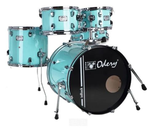 Shell Pack Bateria Acústica Odery Inrock Surf Green Bumbo 20