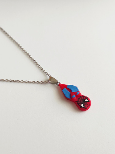 Collar Acero Inoxidable Spiderman / Hombre Araña 