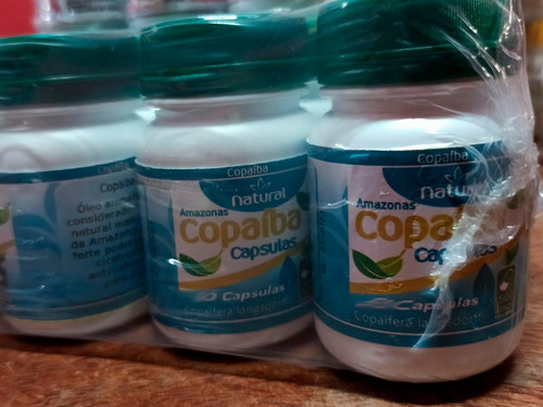 3 Potes Óleo De Copaíba 500mg 60 Cápsulas - Amazonas Copaíba