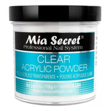 Mia Secret- Clear Acrilico Powder 4 Oz (118gr) Uñas Esculpid