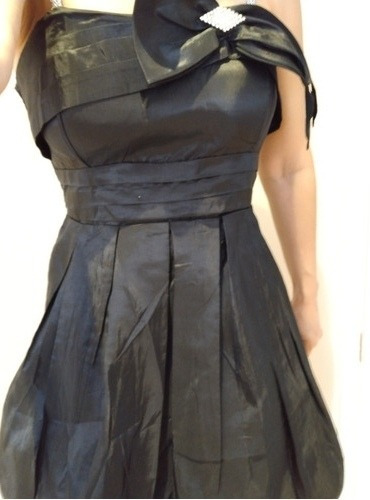 Vestido De Fiesta Negro - Talle Medium- Excelente!!