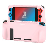 Funda Y Protector De Pantalla Para Nintendo Switch -rosa