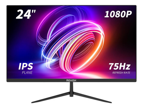 Rehisk Monitor De Computadora Ips Fhd 1080p De 24 Pulgadas C