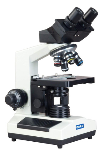 Microscopio Binocular Con Luz Halógena Compuesta Omax