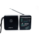 Rádio Receptor Kchibo E2939 Am/fm/sw/tv Cor Preto