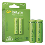 Pilas Baterías Aa Recargables Gp 2700mah Reales 1.2v Pack X2