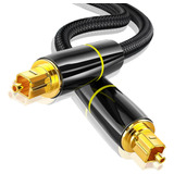 3 M/ 9.8 Ft Cable Óptico Toslink Audio Fibra Stereo Digital