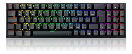 Teclado Gamer Wireless Zed Pro Rgb Switch Brown Redragon