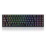 Teclado Gamer Wireless Zed Pro Rgb Switch Brown Redragon