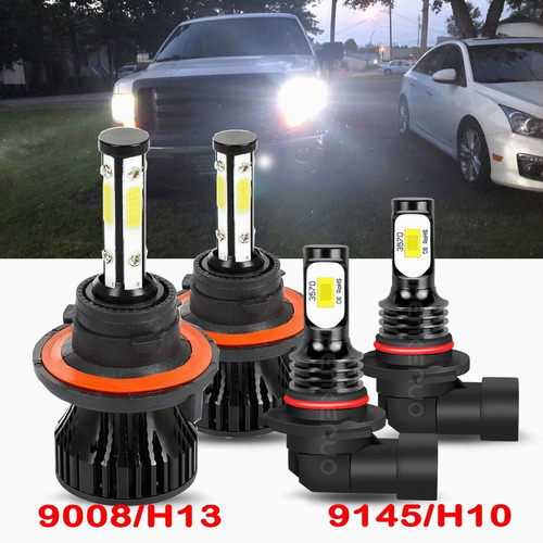 9008 9145 Kit De Focos Led De 4 Lados 6000k Para Ford F150