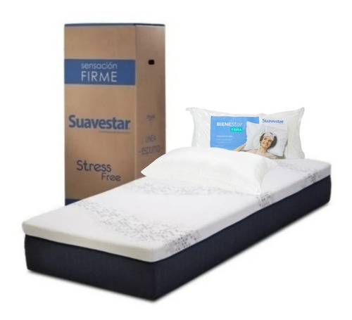 Colchon Suavestar Stress Free 140x190 Alta Densidad 30kg