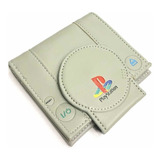 Billetera Ps1 Retro Play Station One Gris Calidad Premium