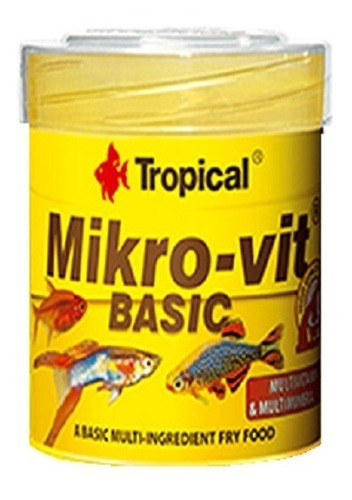 Alimento Mikrovit Basic Desagregado P/alevines 32 G Tropical