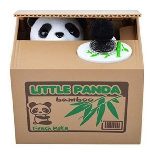 Juguete Alcancía Para Niños Panda Roba Monedas