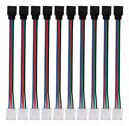 Conector Led Rgb De 4 Pines Para Tira De Luces 5050