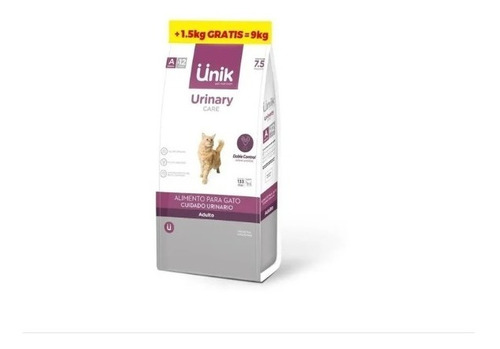 Alimento P/ Gatos Adultos Premium Marca Unik Urinary 2,5 Kg