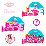 Kit Protetor Labial Carmed Barbie Crystal + Rose Gold + Pink