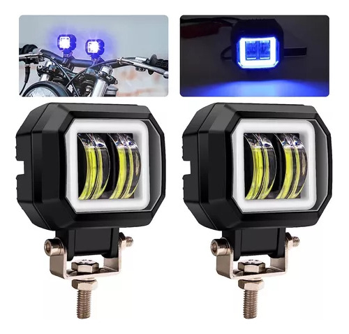 Par De Luces Auxiliares De Moto Con Forma De Ojo De Ángel, 6