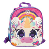 Phi Phi Mochila Espalda Unicornio Reversible 102415 Color Violeta