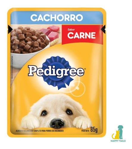 Pouch Pedigree Cachorro Carne - Caja X 12 Uni - Happy Tails