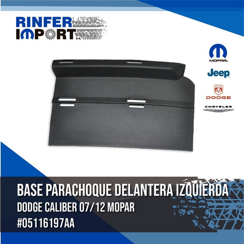 Base Parachoque Delantero Izquierdo Dodge Caliber 05116197aa Foto 2