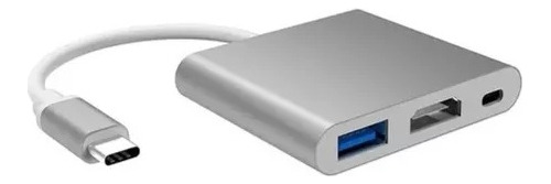 Adaptador 3 Puertos Tipo C Usb 3.1 Hdmi Usb 3.0