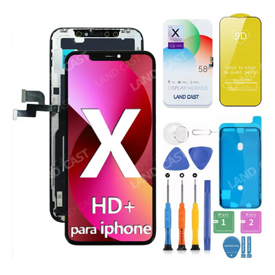 Pantalla Tácti Lcd Para iPhone X A1865 A1901 A1902 Incell , Diseñada Por Land Cast,negro | Envío gratis