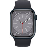 Apple Watch S8 41mm Gps Pulseira Esportiva Meia-noite 