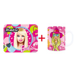 Paquete Barbie , Taza Y Mouse Pad Personalizados, Regalo.