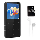 Leitor De Mp3 Com Bluetooth 5.0, Leitor De Música De 16gb Co