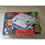 Caixa Super Nintendo Snes Classico Baby Original Com Berço