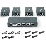 Divisor Extensor Hdmi 1x4 Sobre Cabina Ethernet Cat5e/cat6/c