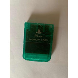 Memory Card Sony Play Station 1 Ps One Original Verde 