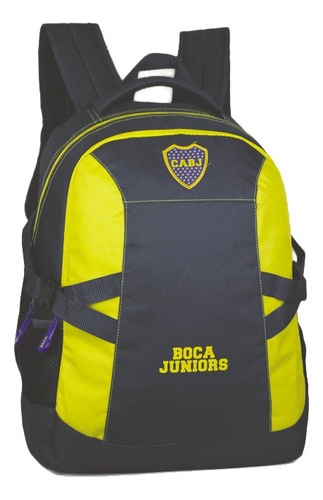 Mochila Escolar Boca Juniors Original Licencia Oficial Bolso