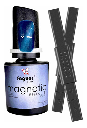 1 Esmalte Semi Magnetico Faguer + 1 Iman, Uñas, Nails