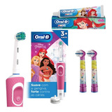 Escova Elétrica Oral- B Princess + 2 Refis + 1 Pasta Dental 