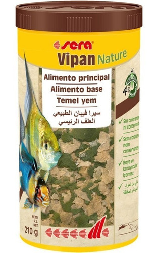 Alimento Para Peces Sera Vipan Nature 210g