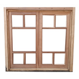 Ventana Griega Madera Antigua Cedro  Chapasusadas Cod.11883