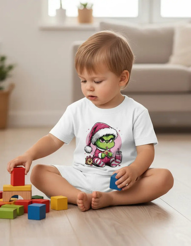Playera Infantil Grinch Bebe Navidad