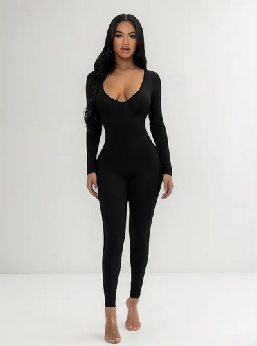 Palazzo Escote Modernisimo  Jumpsuit Enterizo Bodysuit 303 | Meses sin interés