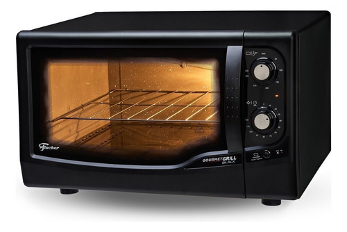 Forno Bancada Elétrico Fischer Gourmet Grill 44l Preto 220v